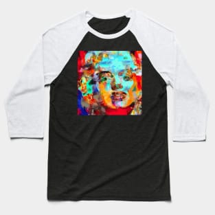 Marilyn Monroe Surreal Abstract Baseball T-Shirt